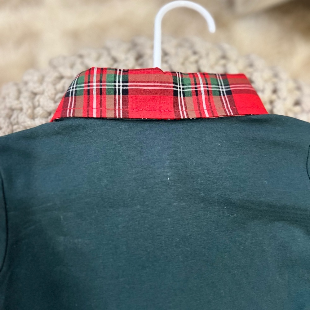 Baby boy button up onesie - holiday - Picture 6 of 8